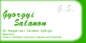 gyorgyi salamon business card